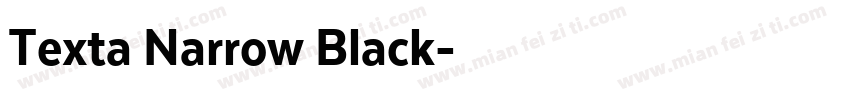 Texta Narrow Black字体转换